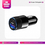 CARGADOR DE CARRO 36W USB Y TIPO C CARGA RAPIDA QC3.0 PD