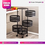 ESTANTE ORGANIZADOR MULTIFUNCIONAL GIRATORIO MODELO CIRCULAR