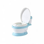 BACÍN MODELO »INODORO REDONDO« CON ASIENTO ACOLCHADO