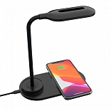 LAMPARA LED TACTIL RECARGABLE CON CARGADOR INALAMBRICO PARA CELULAR 