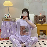 PIJAMA 3 PIEZAS (PANTALÓN+SHORT+POLO)