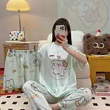 PIJAMA 3 PIEZAS (PANTALÓN+SHORT+POLO)