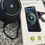 CARGADOR INALAMBRICO MAGNETICO PARA CARRO DE 15W-IPHONE