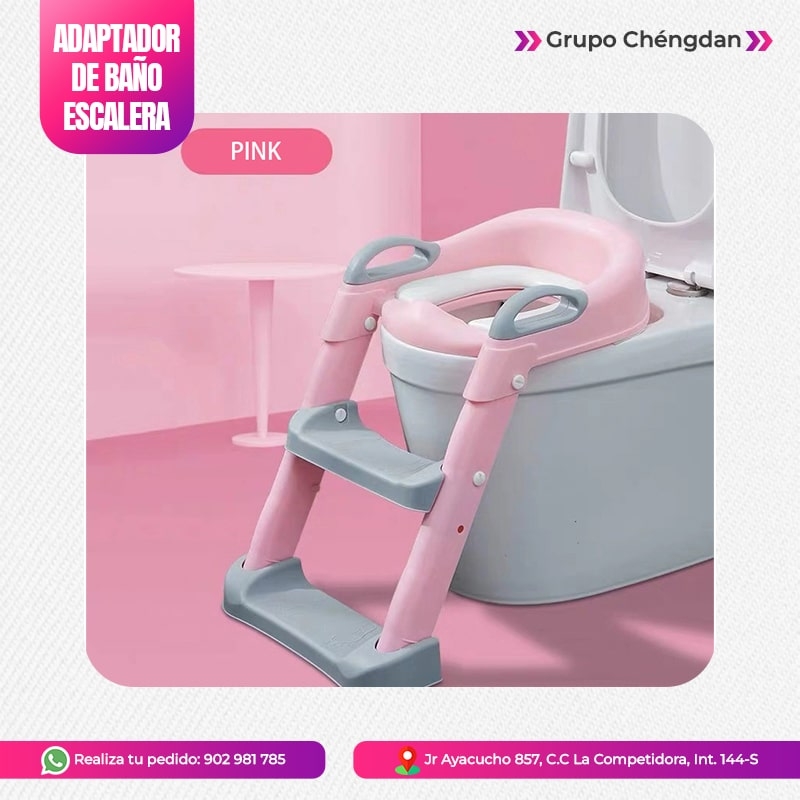 IMPORT JLM S.A.C. - ADAPTADOR DE BAÑO CON ESCALERA + ASIENTO PVC