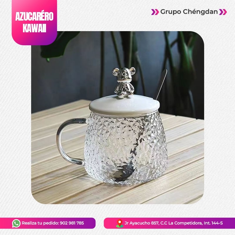 IMPORT JLM S.A.C. - AZUCARERA MODELO »OSO KAWAII« CON CUCHARITA