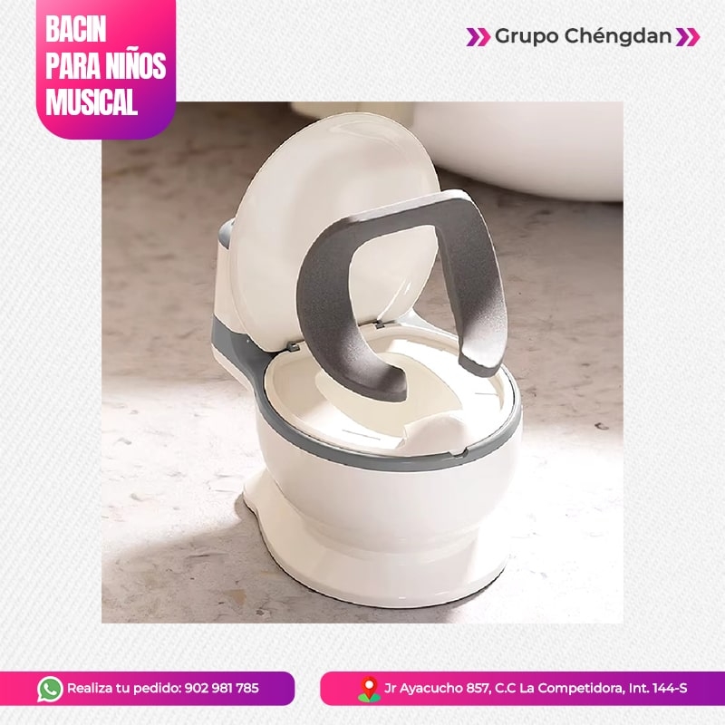 IMPORT JLM S.A.C. - BACIN MUSICAL CON ASIENTO ACOLCHADO