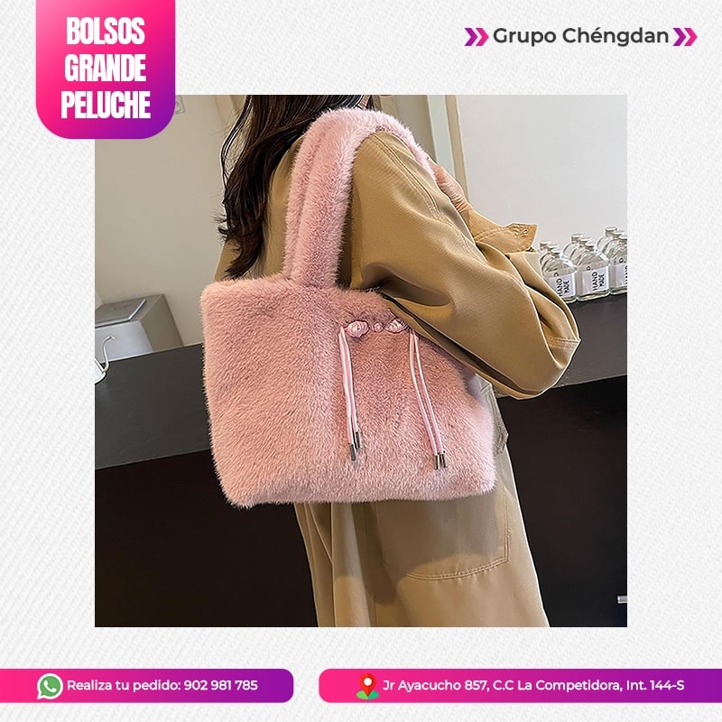 BOLSO MATERIAL DE PELUCHE