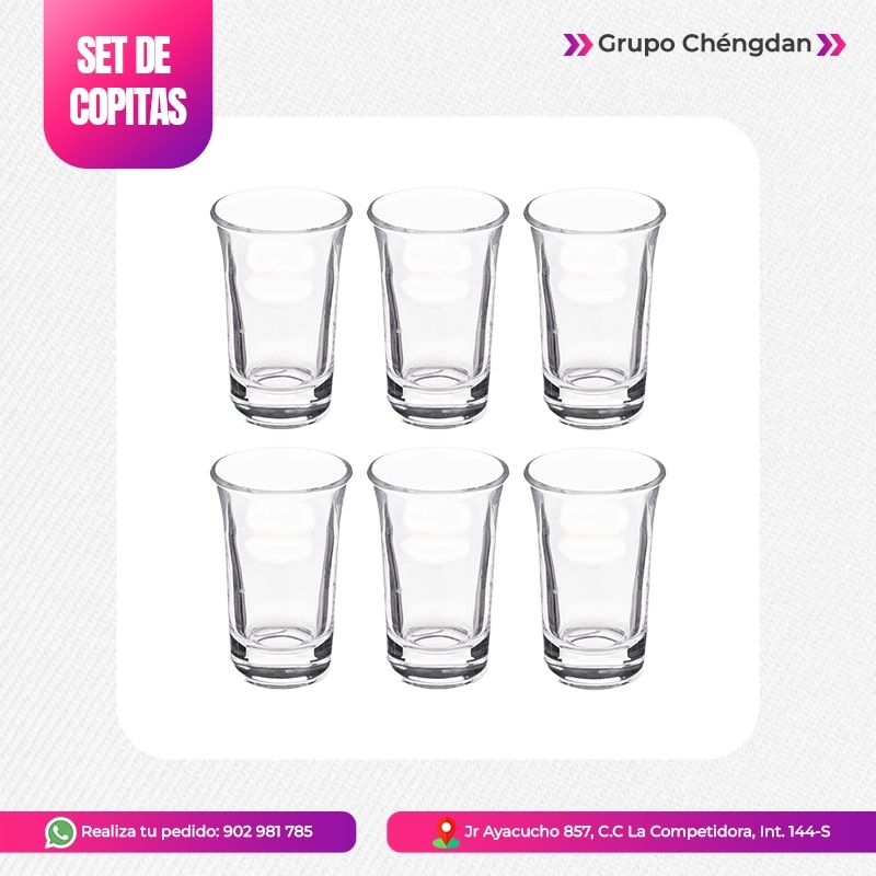 IMPORT JLM S.A.C. - SET VASITOS TEQUILEROS