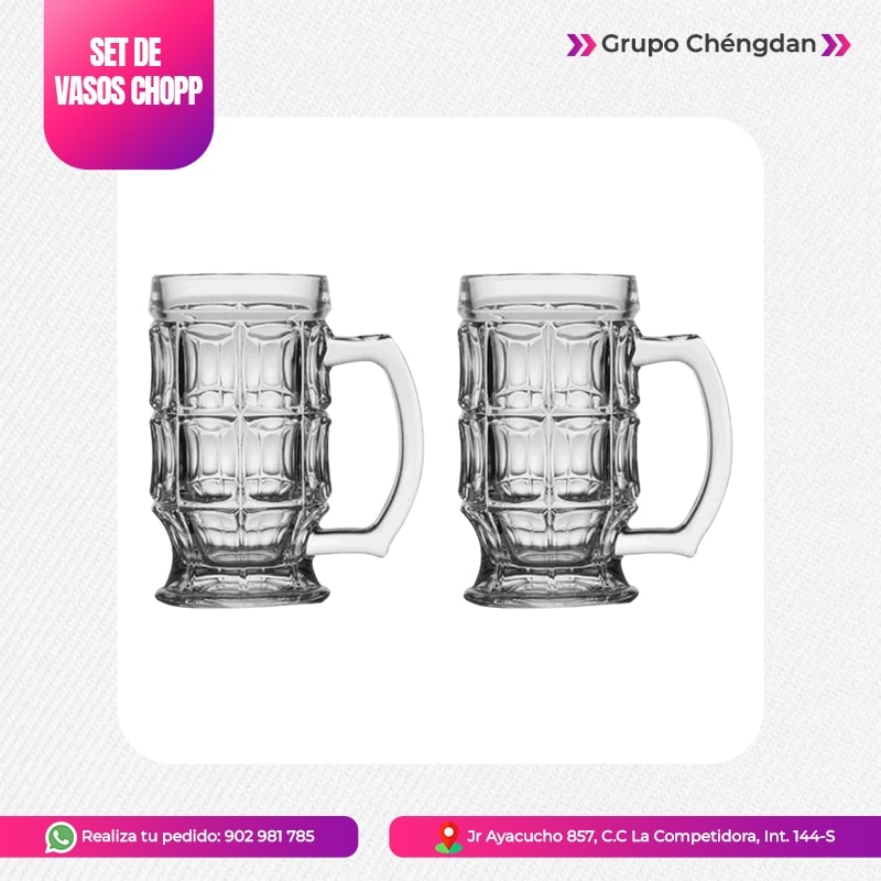 IMPORT JLM S.A.C. - SET DE VASOS CHOPPS