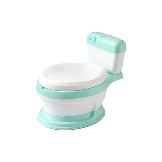 BACÍN MODELO »INODORO REDONDO« CON ASIENTO ACOLCHADO