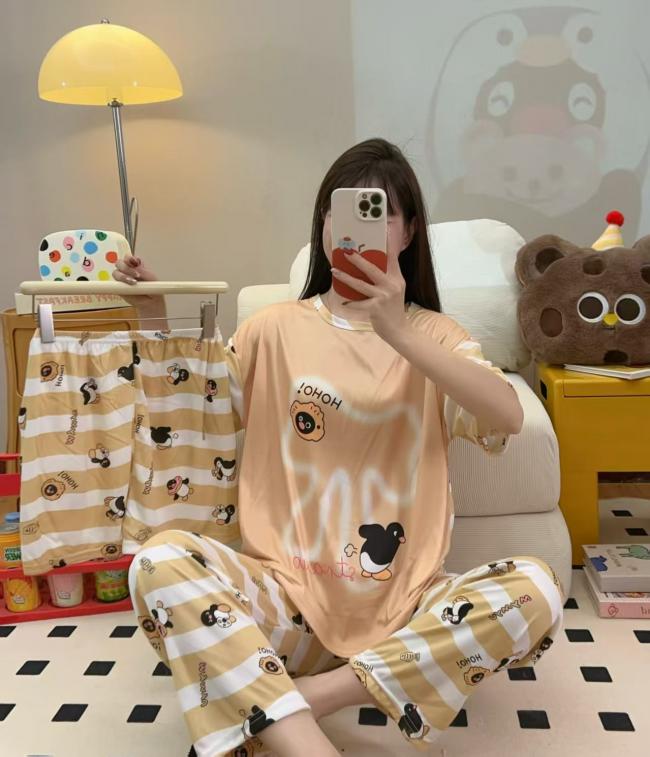 PIJAMA 3 PIEZAS (PANTALÓN+SHORT+POLO)