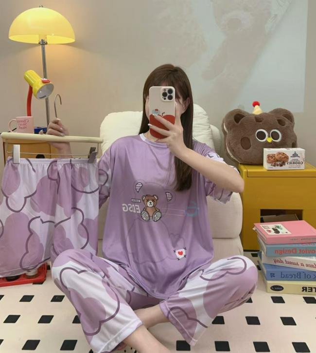 PIJAMA 3 PIEZAS (PANTALÓN+SHORT+POLO)