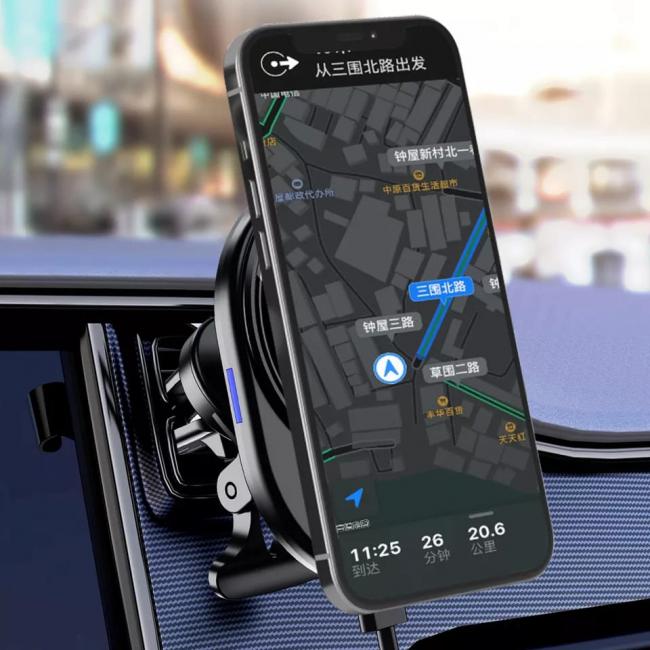 CARGADOR INALAMBRICO MAGNETICO PARA CARRO DE 15W-IPHONE